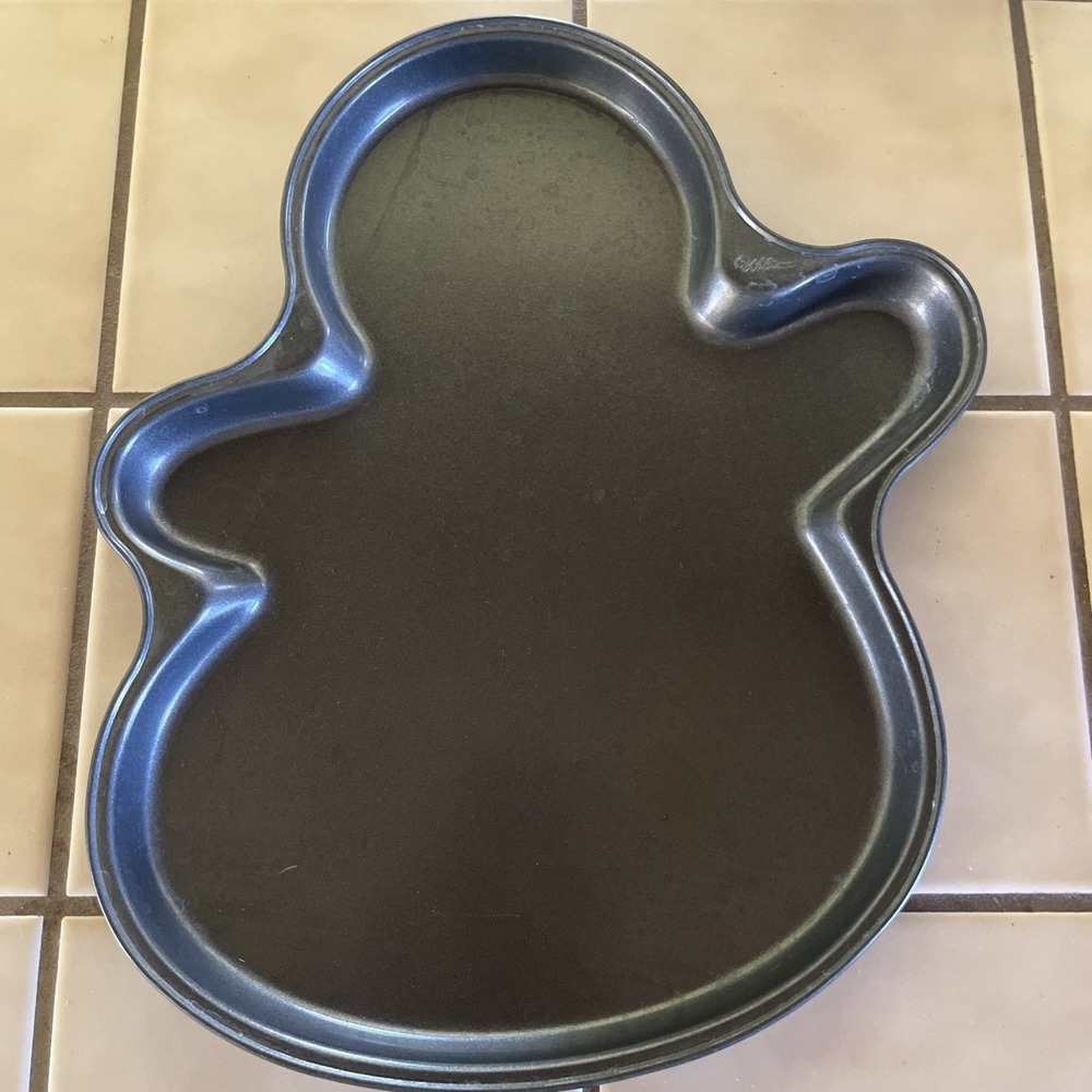 Wilton #2105-2572 Happy Snowman Cookie Pan 13-1/2"‎ x 11" x 7/8" Tall